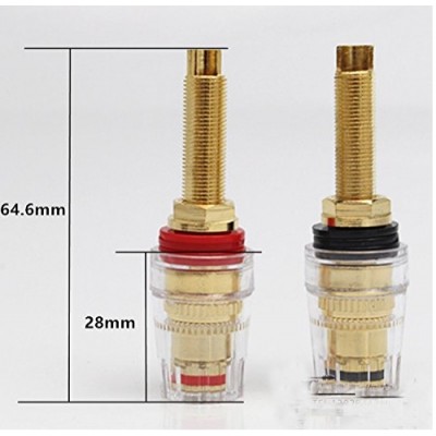 4mm Banana Plug Socket Connector Binding Post For Amplifier Speaker Terminal Socket Connector & Audio Video Cable Plugs & Adapte