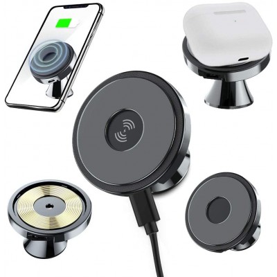 Universal 10W Fast Charging Phone Holder nano suction Cell Phone Mount Wireless Car Charger